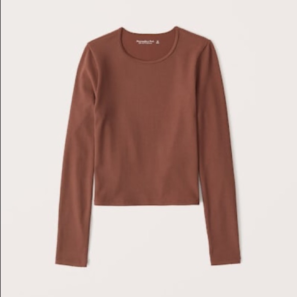 Abercrombie & Fitch long sleeve seamless ribbed crew tee xs